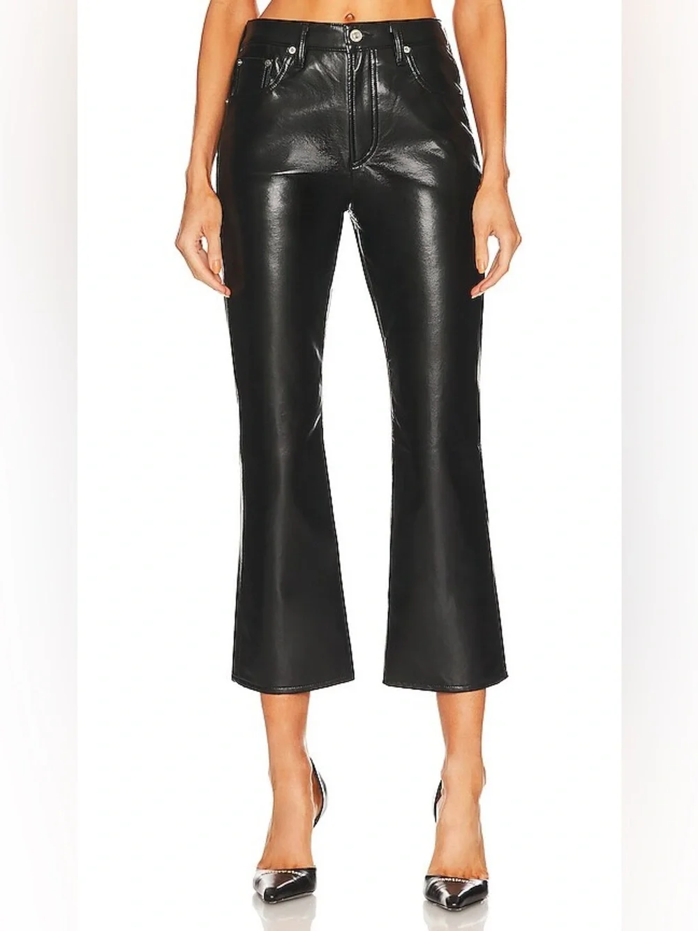 CITIZENS OF HUMANITY COH Isola Cropped Boot Recycled Leather Womens‎ Size 27